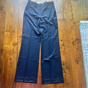 J. Crew 36" Hutton Trouser 12T tall super 120's Navy Wide-Leg trouser